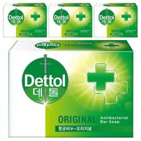 Dettol antibacterial soap original, 100g, 4 pieces green