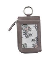 Patterns Zippered Pass Vintage Resort Holds IC Commuter and Small Key Case with Wpc. Case, Design, Men's, Commuter/School, Stylish, Cards, Passes, gray