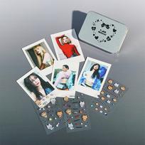 (G)I-DLE Mes Esame Skardinė Dėžutė Polaroid Rinkinys Tin Case Polaroid Set white