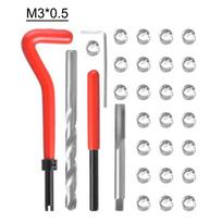 30 vnt metrinių sriegių remonto įdėklų rinkinys M3 M4 M7 M9 M11 Helicoil Car Pro ritės įrankis M11*1,5 M3X0.5 gray
