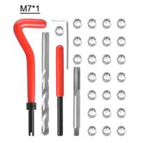 30 vnt metrinių sriegių remonto įdėklų rinkinys M3 M4 M7 M9 M11 Helicoil Car Pro ritės įrankis M11*1,5 M7X1