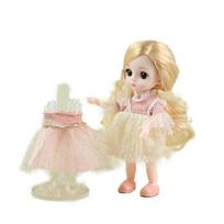 Sariel Celebrity šarnyrinė lėlė 16cm + 2 drabužių + 2 batų rinkinys, Belle (lėlė) beige
