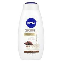 Nivea Pampering Body Wash Cocoa & Shea Butter 591ml (20fl oz) blue