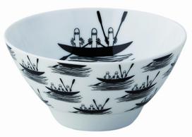 MOOMIN Rice Hattifattener Microwave and Dishwasher Moomin Nordic Day Wedding Made in  Bob Foundation  Bowl, Large, Design, Safe, Merchandise, Style, juoda