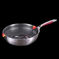 Kangbach Hansa 28cm 304 Stainless Steel Non-stick Frying Wok 28cm black