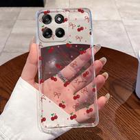 Dėklas Motorola Moto G67 Power G57 Power Dėklas Estetiškas Madingas Mielas Katukas Minkštas Silikoninis Galinis Dangtelis Skaidrus TPU Telefono Dėklas Motorola Moto G57 brown