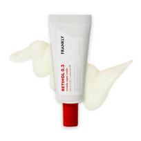 Frankly Retinol 0.3% kremas Didelio intensyvumo raukšlių mažinimo kremas, 1 pakuotė, 20 ml white