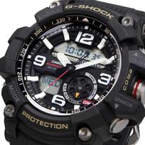CASIO G-SHOCK Master of G Mudmaster GG-1000-1A Vyriškas laikrodis, dvigubo jutiklio kompasas ir termometras, atsparus purvui juodas dervos dirželis, 200 m atsparumas vandeniui gray