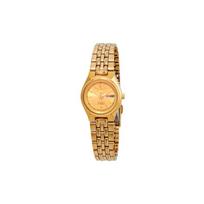 SEIKO 30 meters waterproof Automatic Steel Strap women's watch gold dial SYMA04 auksas