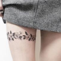 BLOWFISH FUGU 0001 Moteriški Tatuiruočių Lipdukai Gėlių Rinkinys Nėriniuoti Tatuiruočių Lipdukai 10 Vnt + Atsitiktinė Nemokama Dovana, 1 Vnt gray