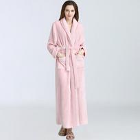 Moterims minkštas chalatas ruduo žiema naujiena moteriški pižama patogūs naktiniai moteriškas naktinis ilgas storas yukata flanelė M raudona