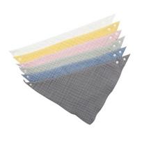 Dream Tofu Infant Triple Gauze Scarf Bibs 6 Piece Set, korean baby products white