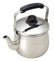 PEARL METAL Waco Trading Kettle Silver 255 x 185 x 255mm Wide Mouth 3.2L IH Compatible Stainless Steel Elmers H-2042 gray
