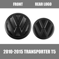 1/2 vnt. Volkswagen VW Transporter T5 2010 2011 2012 2013 2014 2015 Automobilio ASFH5 Priekinių grotelių ženklelis Galinio bagažinės emblemos dangtelis Priedai 10-15 Transporter T5