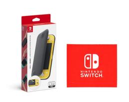 Originalus Nintendo Switch Lite atverčiamas dėklas Ekranui Nintendo Switch Logotipo dizainas Mikropluoštas (su protektoriumi) (Įskaitant audinį) red