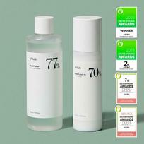 Anua Heartleaf 77% Soothing Toner 350mL + Heartleaf 70% Daily Relief Lotion 200mL white