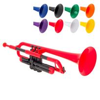 pInstruments Plastikinis Pučiamasis Instrumentas Trimitas pTrumpet B♭ Klavišas Lengvas Labai Patvarus ABS Antibakterinis PTRUMPET1R Raudonas Krepšys & Bio-Dengtas red