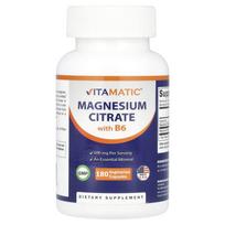 Magnesium Citrate with B6, 180 Veggie Caps