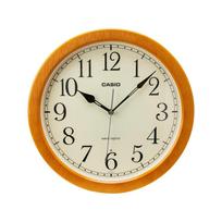 Casio Sieninis laikrodis Radijo laikrodžio skersmuo 32,5 cm Medienos grūdelių žingsnelis Naudotas naktinis laikrodis šviesiai ruda IQ-1021J-7JF beige