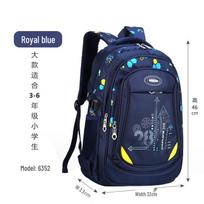 Chunlong Kids' Splash-Proof Nylon Backpack safyro mėlyna spalva