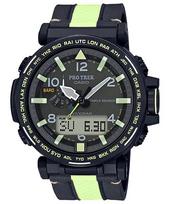 Casio Pro Trek Vyriškas Nerūdijančio Plieno 100M Atsparus Vandeniui Skaitmeninis Žadintuvas Kvarcinis Laikrodis PRG-650YL-3 juoda