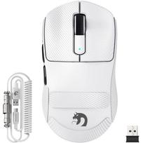 MAMBASNAKE M3 Gaming Wireless Mouse with Original PAW3395PRO FSWQ Life 65 Hours of Continuous Grip Tape Official Direct FPS Mouse, Ultra-Lightweight balta