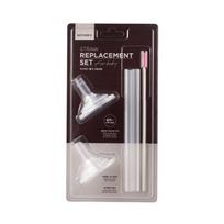 Mother K Basic Straw Refill Set Straight, Transparent, 1 Set black
