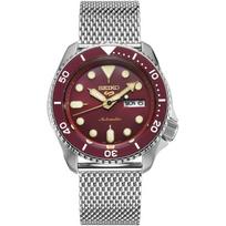 Seiko 5 Sports SRPD69K1 Raudonas ciferblatas Automatinis vyriškas laikrodis 42.5 mm raudona