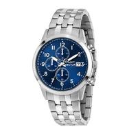 Sector Men's Watch 660 Series Chronograph Business Sport Waterproof 5ATM Blue Dial Stainless Steel Band 42mm mėlyna