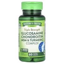 Nature's Truth, Glucosamine Chondroitin MSM and Turmeric Complex, Triple Strength, 60 Coated Tablets