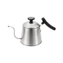 Pearl Metal Coffee Drip Pot 1.1L Stainless Steel with Thermometer Satin Delicious Cafe 2 HB-6630 white