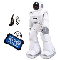 ROBOT PLAZA Humanoidinis roboto žaislas, Vaikštantis, Kalbantis angliškai, Vaikiškas žaislas, Berniukams, Gimtadienio dovana, Edukacinis žaislas, Įkraunamas, Japoniškas white