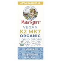 MaryRuth's, Ekologiški Veganiški K2 MK7 Skysti Lašai, Be Skonio, 1 fl oz (30 ml)