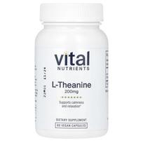 Vital Nutrients, l-theanine, 200 mg, 60 veggie capsules