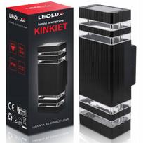 Lauko sieninis šviestuvas Led 2x Gu10, juodas, Ip54