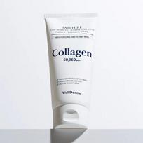 Moist and firm_Wellderma Sapphire low molecular marine collagen perfect cleansing foam white