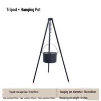 Jingbang Camping Hanging Pot & Tripod Set black