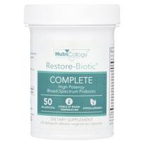 Nutricology, Restore-Biotic Complete, 50 Billion, 60 Delayed Release Veggie Capsules