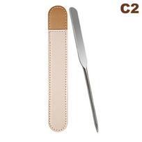 Stainless Steel Foundation Flipper Mask and Eye Cream Spoon Multifunctional Facial Scraping Metal Beauty and Skin Care Tool Set, 1 Piece, 06 C2 white