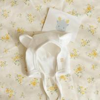 Baby&I All Seasons Newborn Bonnet, 16 x 11 cm, Creep, Popular baby clothes in Korea beige