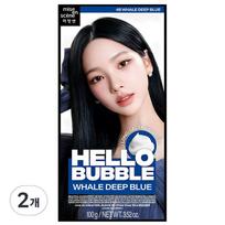 Mise-en-scène Hello Bubble Hair Dye 4B, 4B Whale Deep Blue, 2 pcs. white