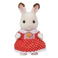 EPOCH Sylvanian Families Chocolate Rabbit Girl Doll raudona