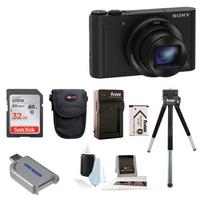 SONY Cyber-shot DSC-WX500, Skaitmeninis fotoaparatas, 30x optinis priartinimas, 18,2 megapikselio, Juodas, DSC-WX500 BC juoda
