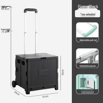 Bing Yue Foldable Shopping Trolley Cart gray