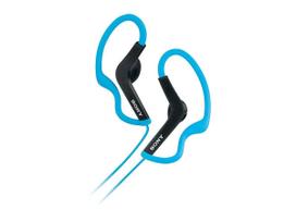 Sony MDR-AS200 Atsparūs vandeniui sportiniai ausinukai, Atviro tipo dinaminiai, 13,5 mm garsiakalbis, Mėlyni mėlyna
