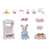 Sylvanian Families 5540 Town Girl Series: Sugar Sweet Fashion Coordinate Set white