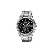Casio STANDARD Series Casual Trendy Business Quartz Movement Stainless Steel Strap Japanese and Korean Watch Men's Watch Black MTP-1375D-1AVDF juoda