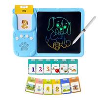 „Kiddyz“ mokymosi rinkinys su 112 kortelių ir LCD lenta, USB, vaikams nuo 3 iki 8 metų