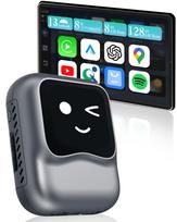 Ottocast OttoAibox Nano Android 13 CarPlay AI Watch and other videos in your Enables wireless CarPlay and Android Auto wireless connection voice A pilka spalva