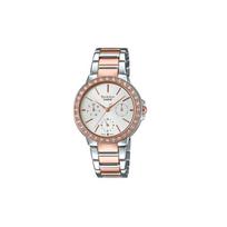 Casio SHEEN Quartz Movement Stainless Steel Strap Japanese and Korean Watch Women's Watch Silver Dial SHE-3069SPG-7A sidabras